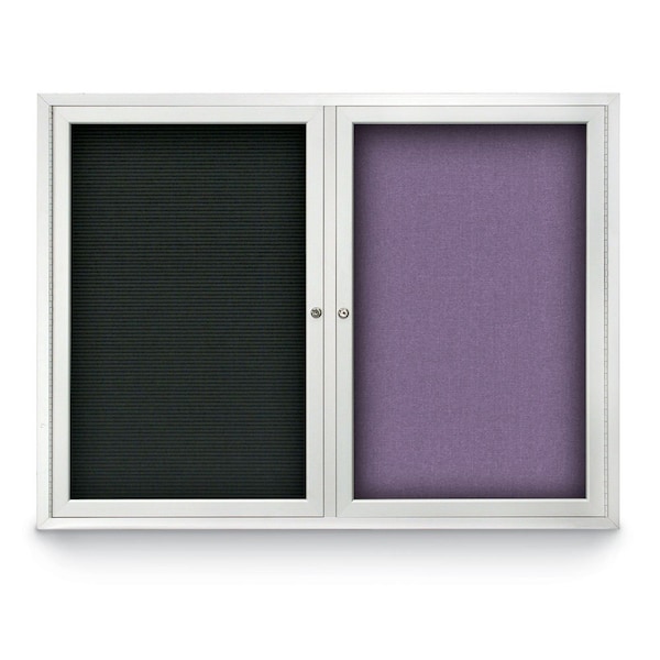 Corkboard, Cork Backing /Black, 48" x 36"